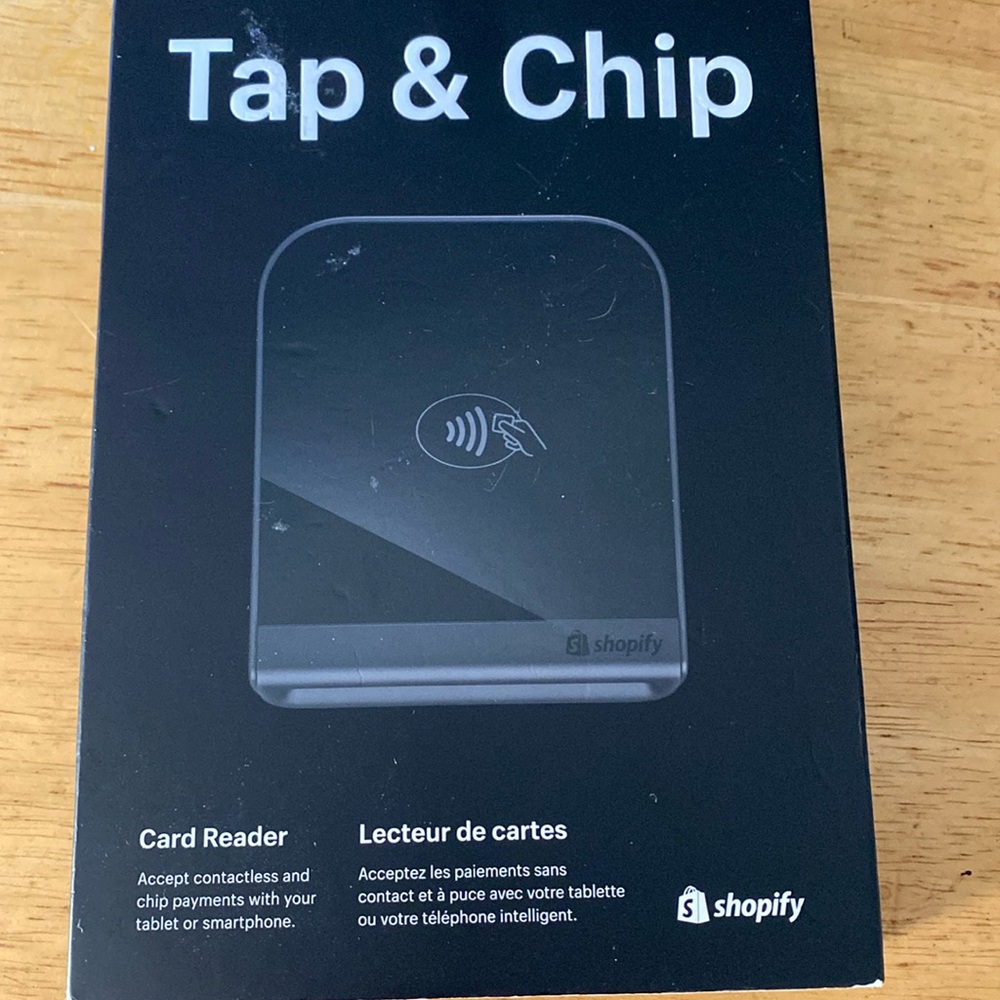 Tap and chip from Shopify.